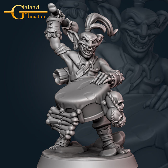 Goblin w/ Drum | January Adventurer | Fantasy Miniature | Galaad Miniatures TabletopXtra