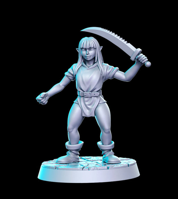 Goblin w/Sword | Heroine's Quest | Fantasy Miniature | RN Estudio TabletopXtra