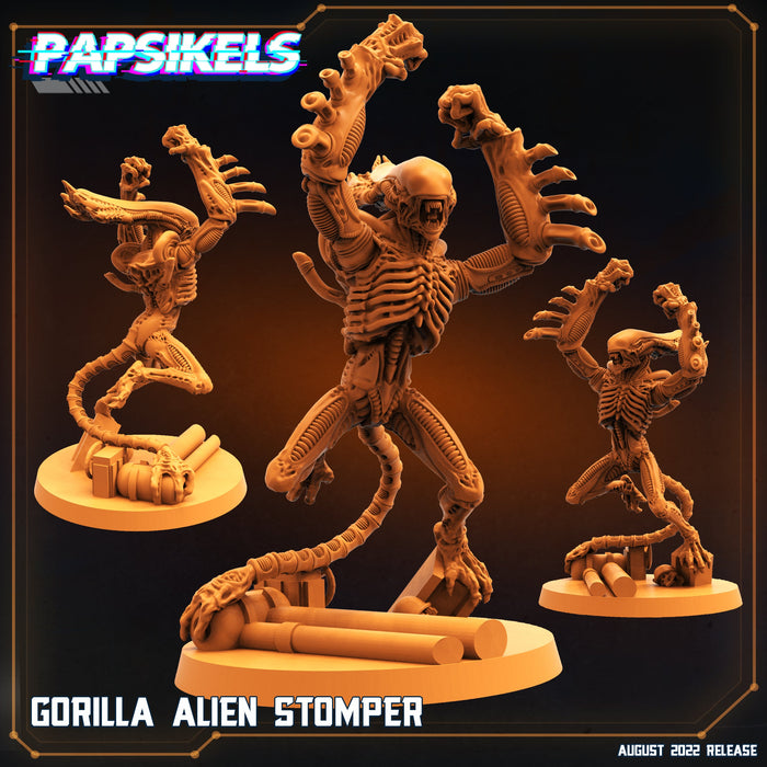 Gorilla Alien Stomper | Alien Wars | Sci-Fi Miniature | Papsikels TabletopXtra