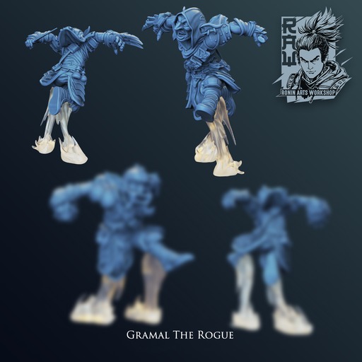 Gramel the Rogue | RAW April | Fantasy Miniature | Ronin Arts Workshop TabletopXtra