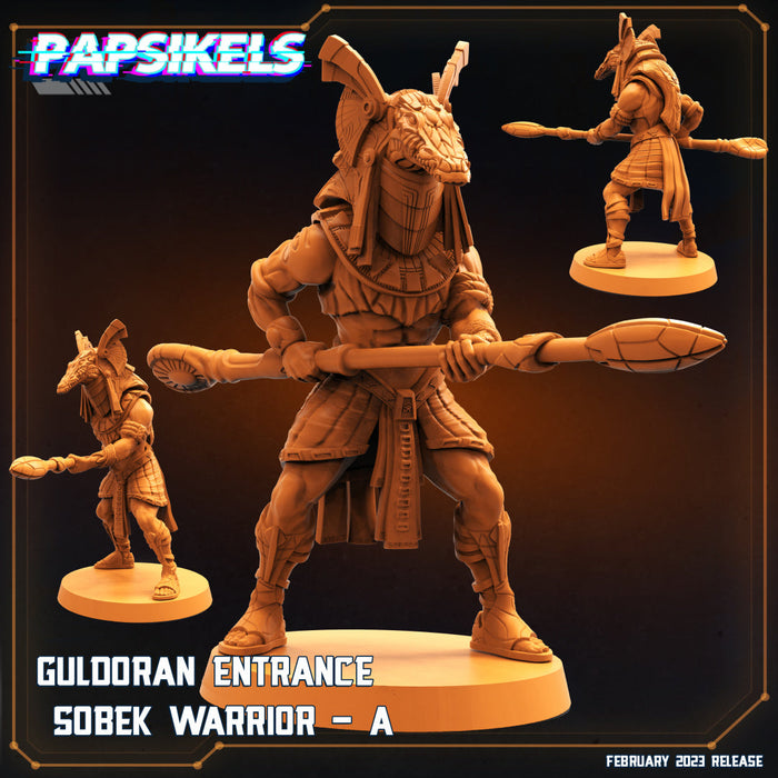 Gul'Doran Entrance Sobek Warrior A | Star Entrance | Sci-Fi Miniature | Papsikels TabletopXtra