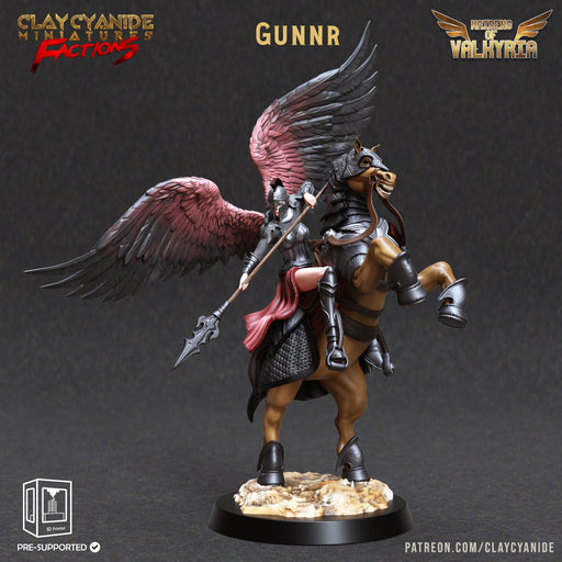 Gunnr | Maidens of Valkyria | Fantasy Miniature | Clay Cyanide TabletopXtra