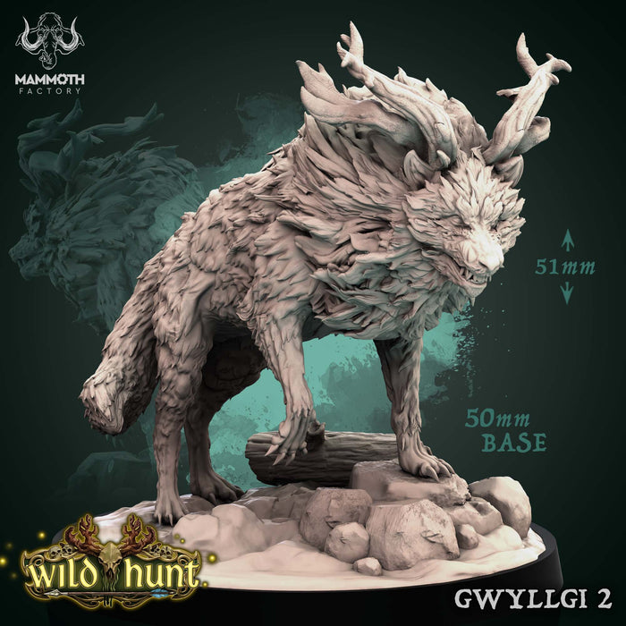 Gwyllgi 2 | Wild Hunt | Fantasy Miniature | Mammoth Factory TabletopXtra