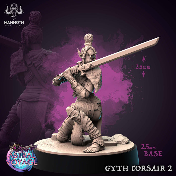 Gyth Corsair 2 | Astral Voyage | Fantasy Miniature | Mammoth Factory TabletopXtra
