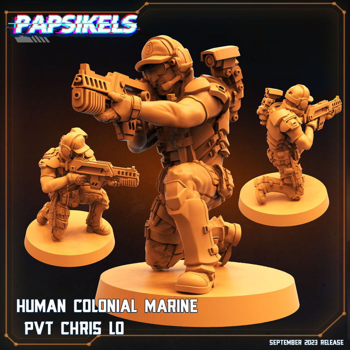 Marine Miniatures | Aliens Vs Humans VI | Sci-Fi Miniature | Papsikels