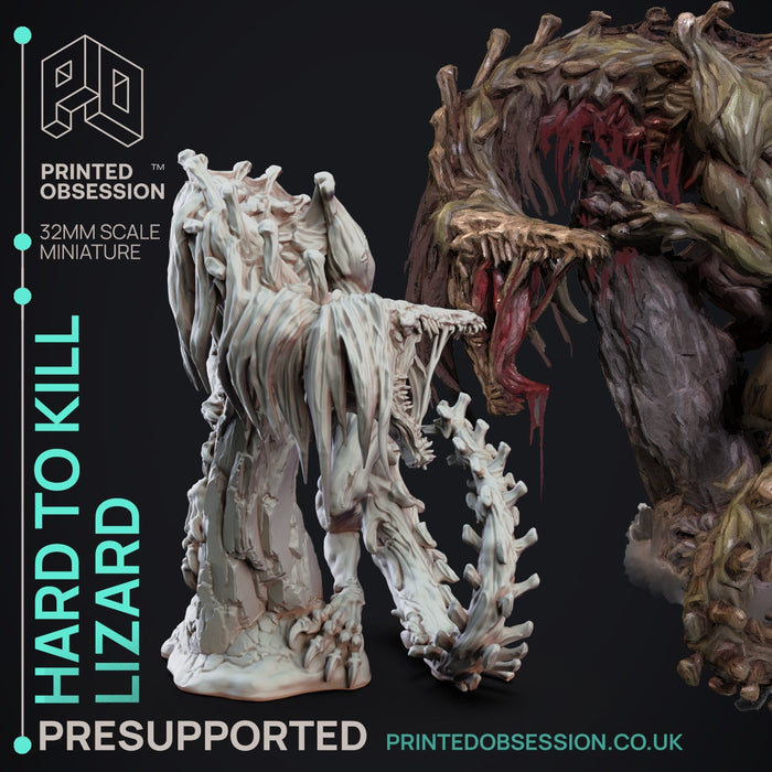 Hard to Kill Lizard | SCP - D&D Incursion | Fantasy Miniature | Printed Obsession TabletopXtra
