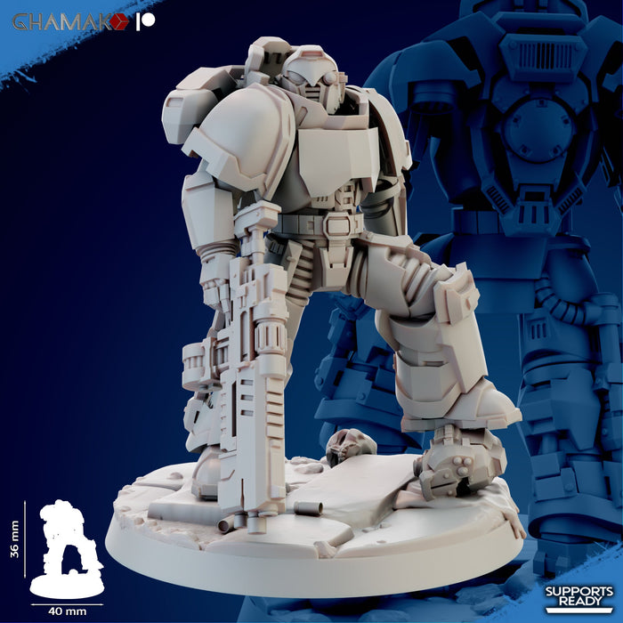 Heavy Imperator Hellstorm Miniatures | Brotherhood | Sci-Fi Miniature | Ghamak TabletopXtra