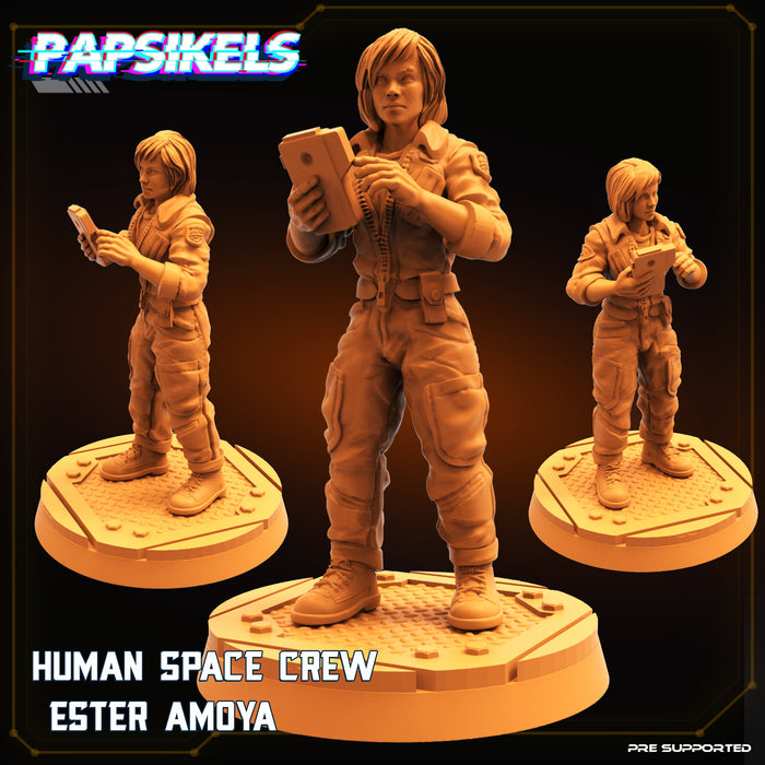 Human Space Crew Ester Amoya | Sci-Fi Specials | Sci-Fi Miniature | Papsikels TabletopXtra