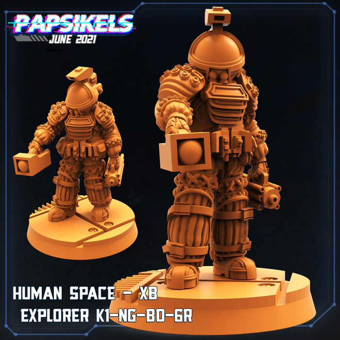 Human Space XB Explorer K1-NG-BD-GR | Aliens Vs Humans II | Sci-Fi Miniature | Papsikels TabletopXtra