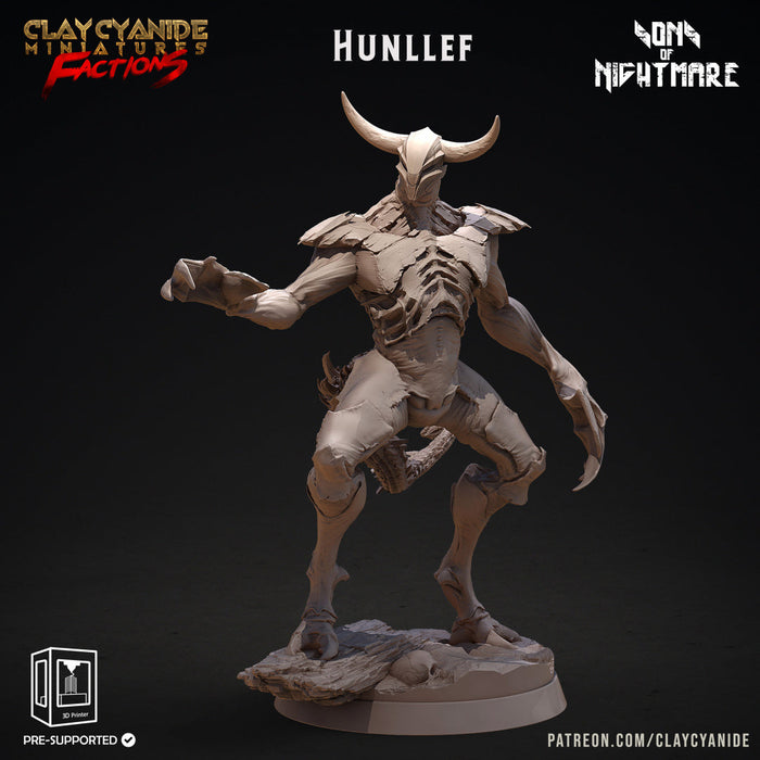 Hunlef | Sons of Nightmare | Fantasy Miniature | Clay Cyanide TabletopXtra
