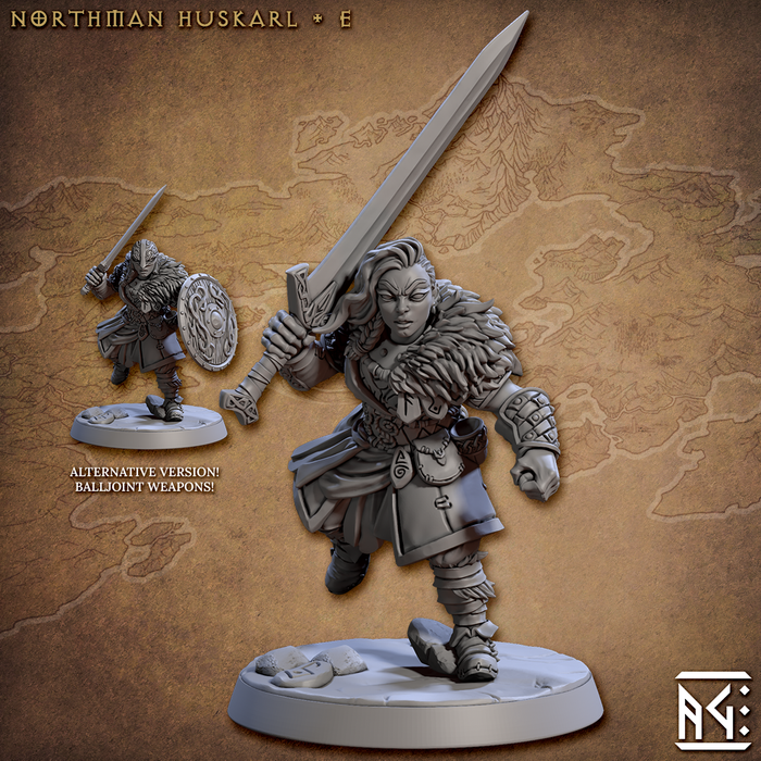 Norseman Huskarl E (Alt) | Skutagaard Northmen Saga | Fantasy Miniature | Artisan Guild