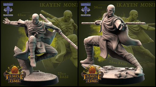Ikayen Monk Miniatures | Temple of Time | Fantasy Miniature | Mammoth Factory TabletopXtra