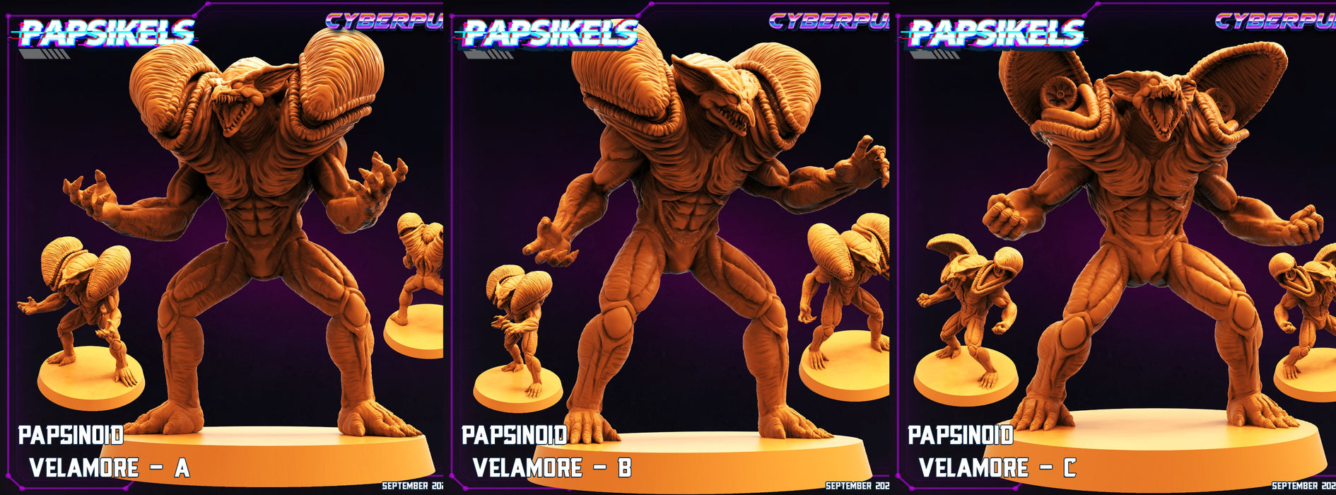 Papsinoid Velamore Miniatures | Cyberpunk | Sci-Fi Miniature | Papsikels