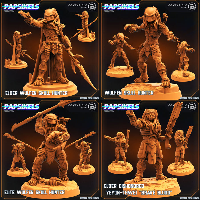 Hero Skull Hunter Miniatures | Skull Hunters | Sci-Fi Miniature | Papsikels