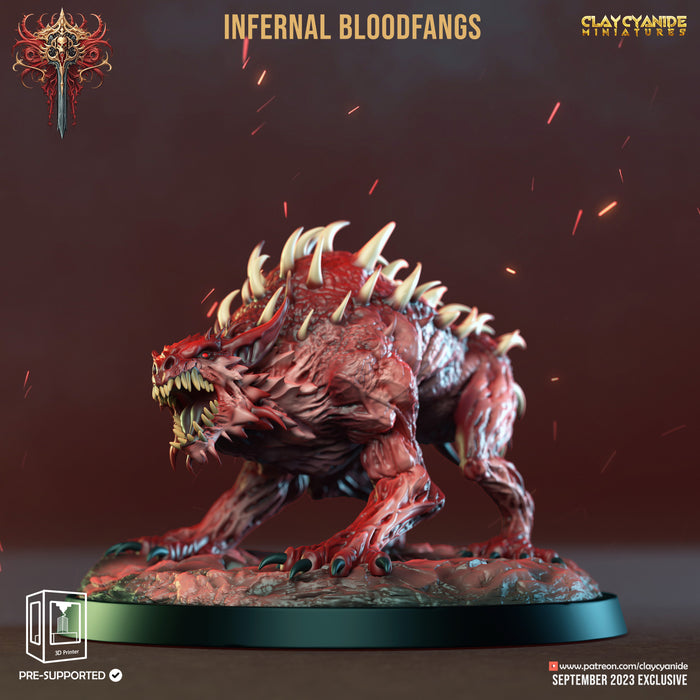 Infernal Bloodfang B | Wrath of Chernobog | Fantasy Miniature | Clay Cyanide