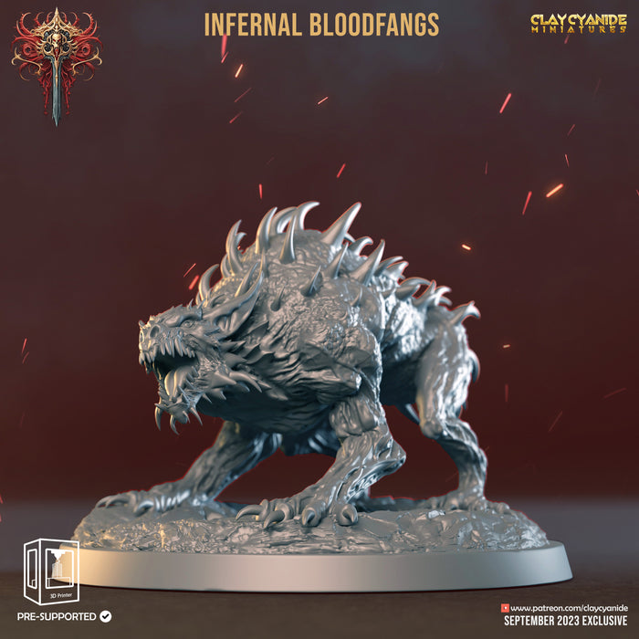 Infernal Bloodfang B | Wrath of Chernobog | Fantasy Miniature | Clay Cyanide