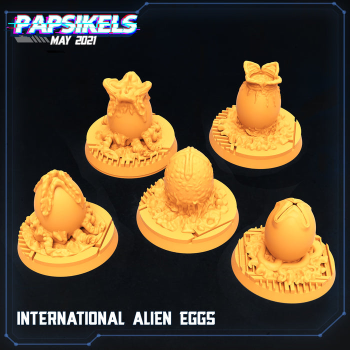 International Alien Eggs | Aliens Vs Humans | Sci-Fi Miniature | Papsikels TabletopXtra