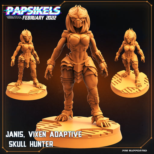 Janis Vixen Adaptive | Aliens Vs Skull Hunters | Sci-Fi Miniature | Papsikels TabletopXtra