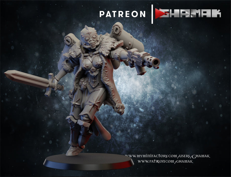 Jump Flyer 1 | Red Sisters | Sci-Fi Miniature | Ghamak TabletopXtra