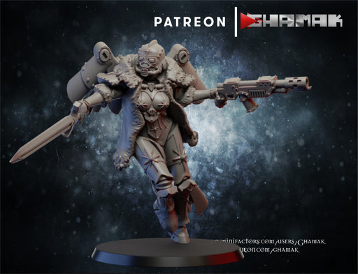 Jump Flyer 3 | Red Sisters | Fantasy Miniature | Ghamak TabletopXtra