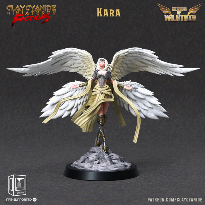 Kara | Maidens of Valkyria | Fantasy Miniature | Clay Cyanide TabletopXtra
