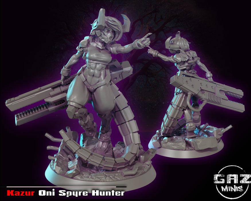 Kazur Oni Spyre Hunter | Oni Assault Miniatures | Fantasy Miniature | Gaz Minis TabletopXtra