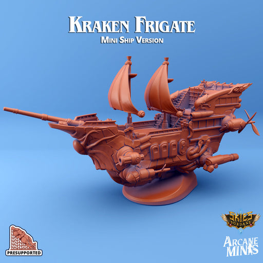 Kraken Frigate | Skies of Sordane | Fantasy Miniature | Arcane Minis TabletopXtra