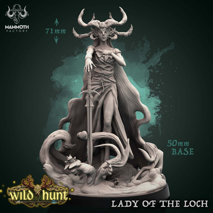 Lady of the Loch | Wild Hunt | Fantasy Miniature | Mammoth Factory TabletopXtra