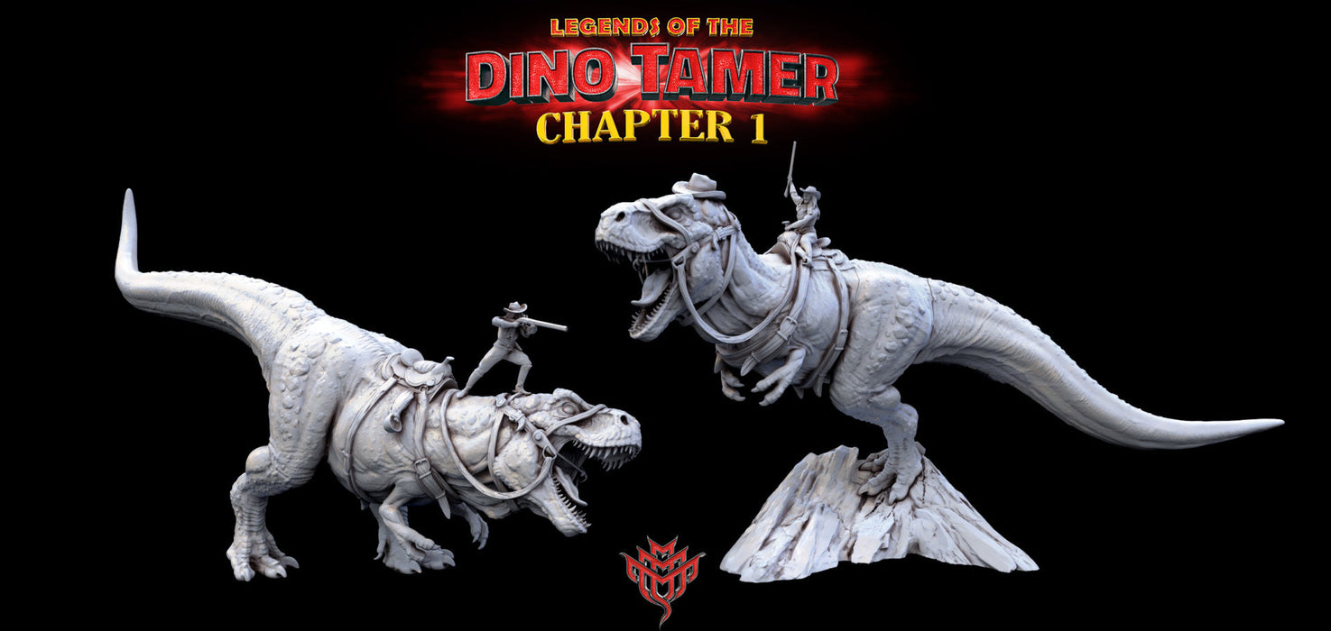 Lily and Bronson Miniatures | Legends of the Dino Tamer: Chapter One | Fantasy Miniature | Mini Monster Mayhem TabletopXtra