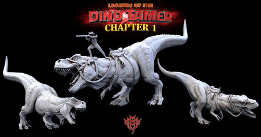 Lily and Bronson (Pose 1) | Legends of the Dino Tamer: Chapter One | Fantasy Miniature | Mini Monster Mayhem TabletopXtra