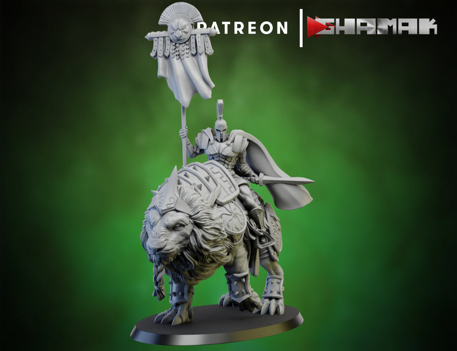Lion Mounted 4 | Spartancast | Sci-Fi Miniature | Ghamak TabletopXtra