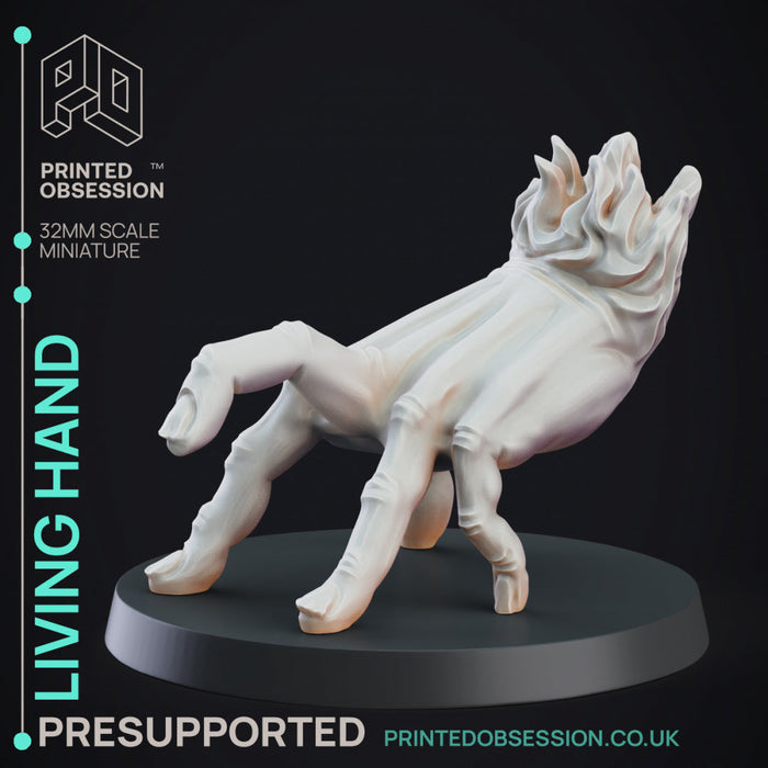 Living Hand | Construct | Fantasy Miniature | Printed Obsession TabletopXtra
