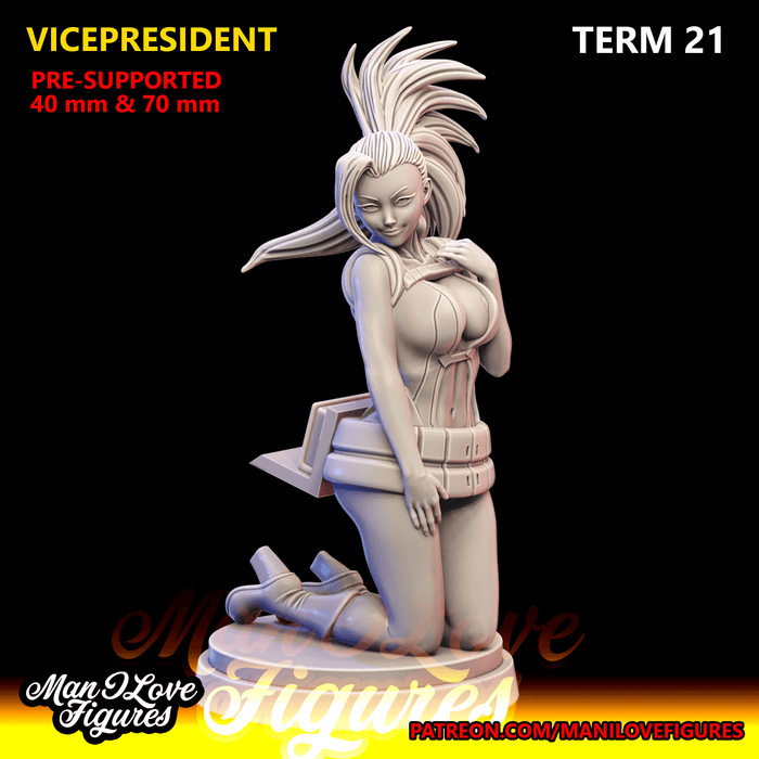 Vice President | Term 21 | Pin-Up Statue Fan Art Miniature Unpainted | Man I Love Figures