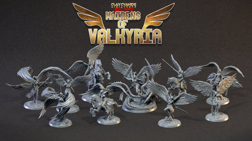 Maidens of Valkyria Miniatures (Full Set) | Fantasy Miniature | Clay Cyanide TabletopXtra