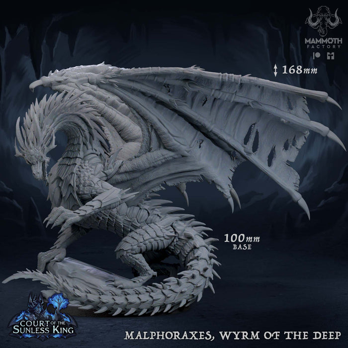 Malphoraxes Wyrm of the Deep | Court of the Sunless King | Fantasy Miniature | Mammoth Factory