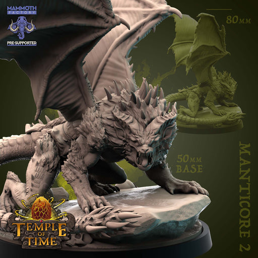Manticore B | Temple of Time | Fantasy Miniature | Mammoth Factory TabletopXtra