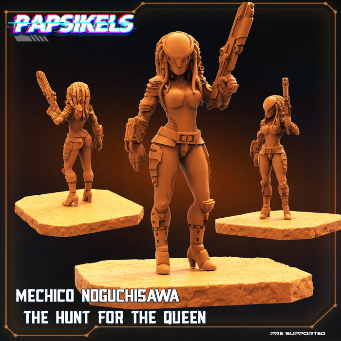 Mechico Noguchisawa Queen Hunter | Omegas Space Rambutan Expedition | Sci-Fi Miniature | Papsikels TabletopXtra
