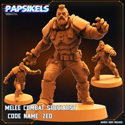 Melee Combat Specialist Zed | Sci-Fi Specials | Sci-Fi Miniature | Papsikels TabletopXtra