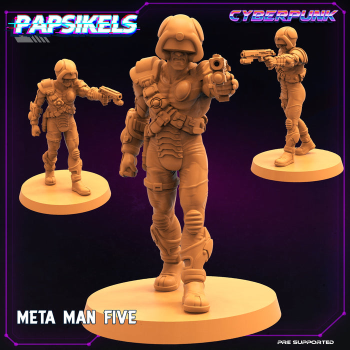 Meta Man Five | Law Upholders Vol 2 | Sci-Fi Miniature | Papsikels TabletopXtra