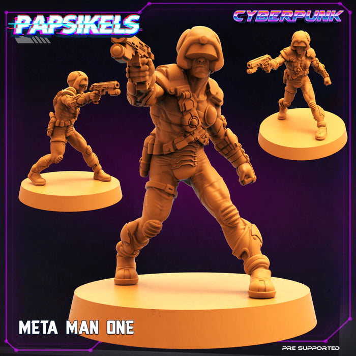 Meta Man One | Cyber Punk Specials | Sci-Fi Miniature | Papsikels TabletopXtra