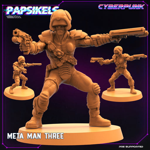 Meta Man Three | Law Upholders Vol 2 | Sci-Fi Miniature | Papsikels TabletopXtra