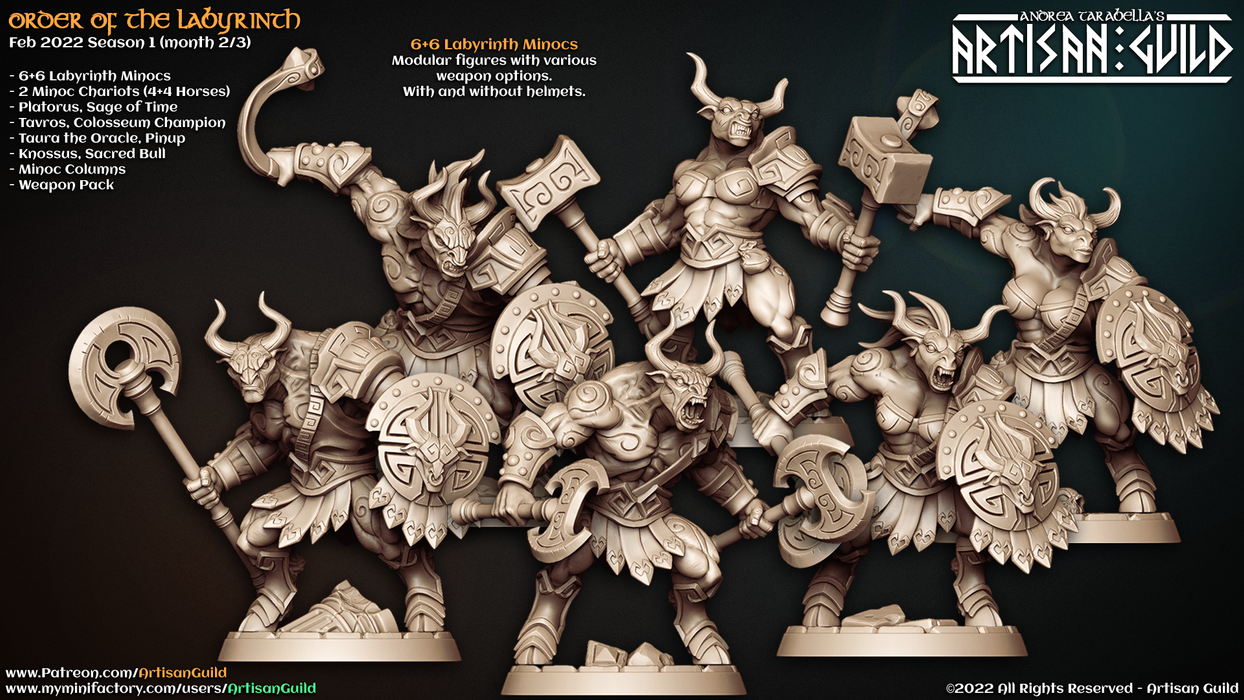 Minoc Miniatures | Order of the Labyrinth | Fantasy Miniature | Artisan Guild TabletopXtra