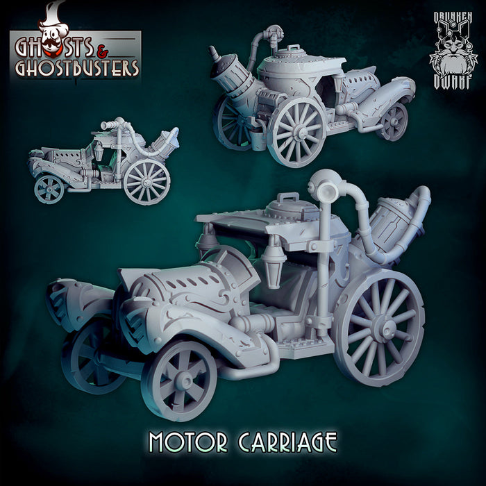 Motor Carriage | Ghosts & Ghostbusters | Fantasy Miniature | Drunken Dwarf TabletopXtra