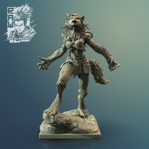 Nadia (Wolf Form) | RAW June 22 | Fantasy Miniature | Ronin Arts Workshop TabletopXtra