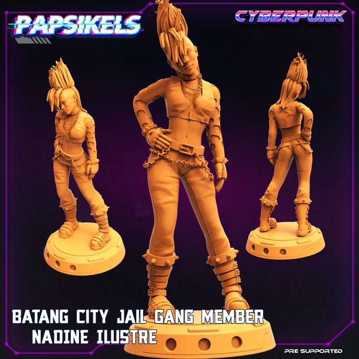 Nadine Ilustre | Batang City Jail Gang | Sci-Fi Miniature | Papsikels TabletopXtra