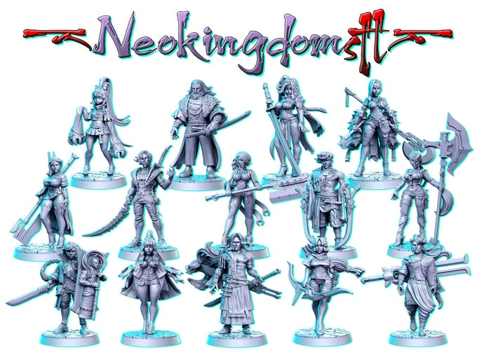 Neokingdom Miniatures (Full Set) | Fantasy Miniature | RN Estudio TabletopXtra