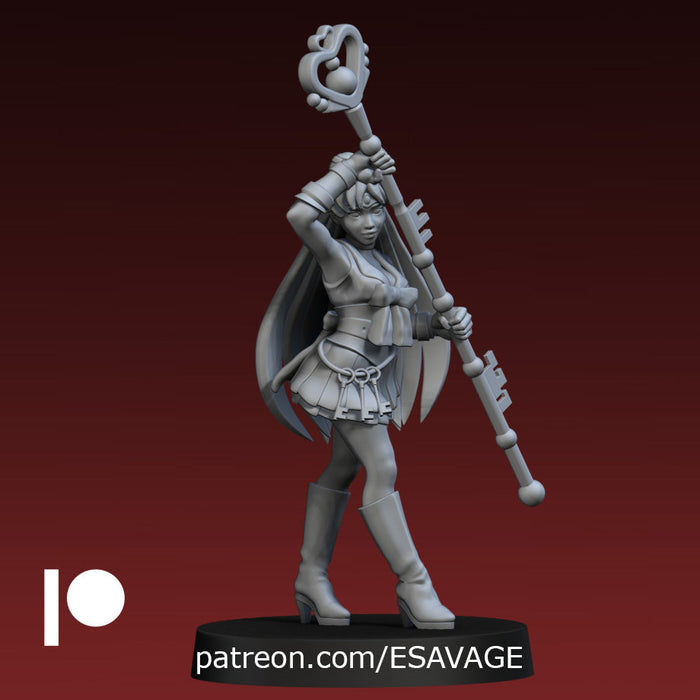 Outer Scout Miniatures | Sailor Scouts | Fantasy Miniature | Ethan Savage Studios TabletopXtra