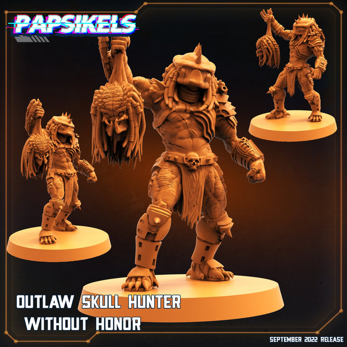 Outlaw Skull Hunter Without Honor | Alien Wars II | Sci-Fi Miniature | Papsikels TabletopXtra