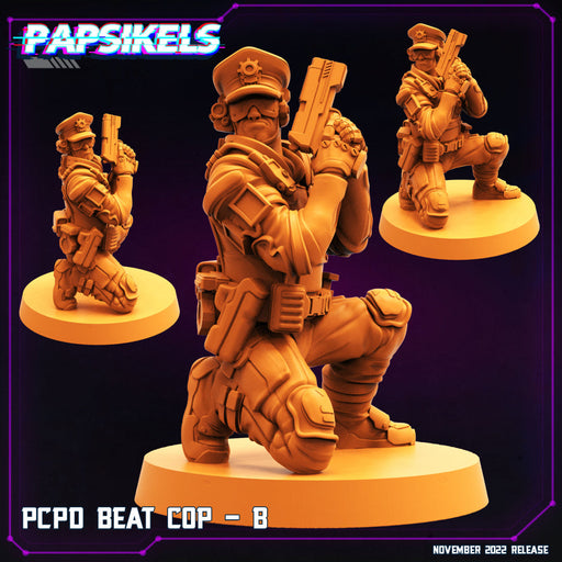 PCPD Beat Cop B | Cyberpunk | Sci-Fi Miniature | Papsikels TabletopXtra