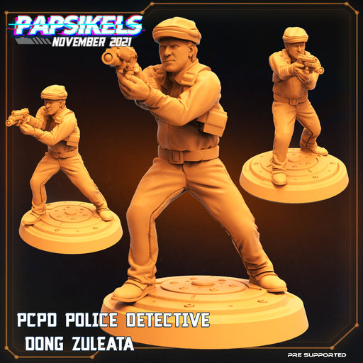 PCPD Police Detective Dong Zuleata | Skull Hunters III The Bone Clan | Sci-Fi Miniature | Papsikels TabletopXtra